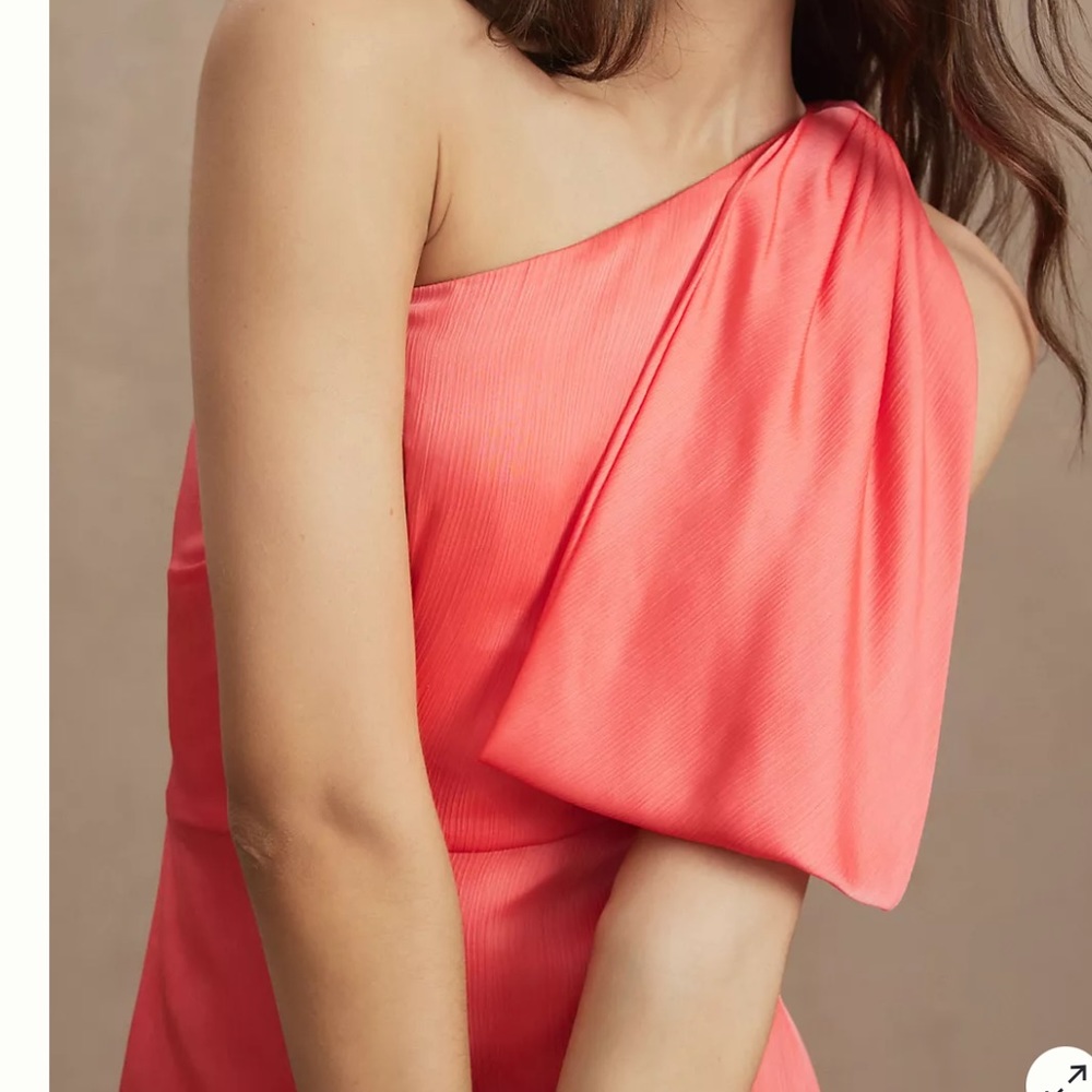 Sachin & Babi One Shoulder Georgette Dress